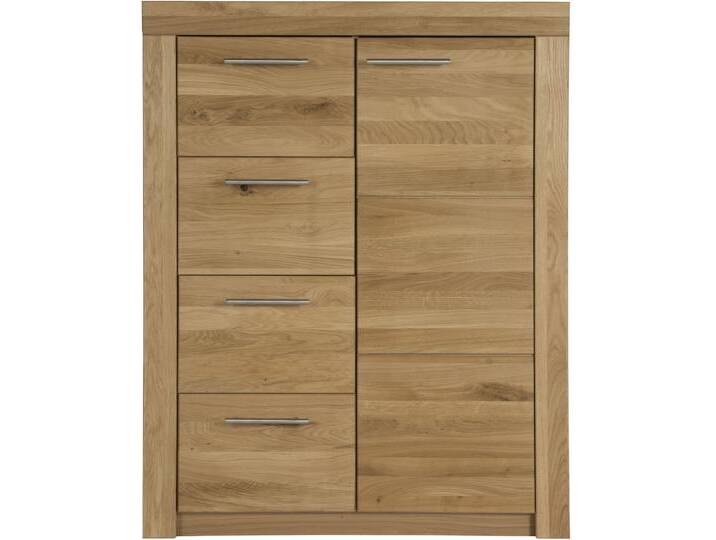 Schuhkommode VOGL MÖBELFABRIK Toronto , braun (wildeichefarben, wildeiche massiv), B:91cm H:115cm T:42cm, Sideboards, in 2 Breiten, teilmassiv, Höhe 115 cm, Made in Germany von BAUR