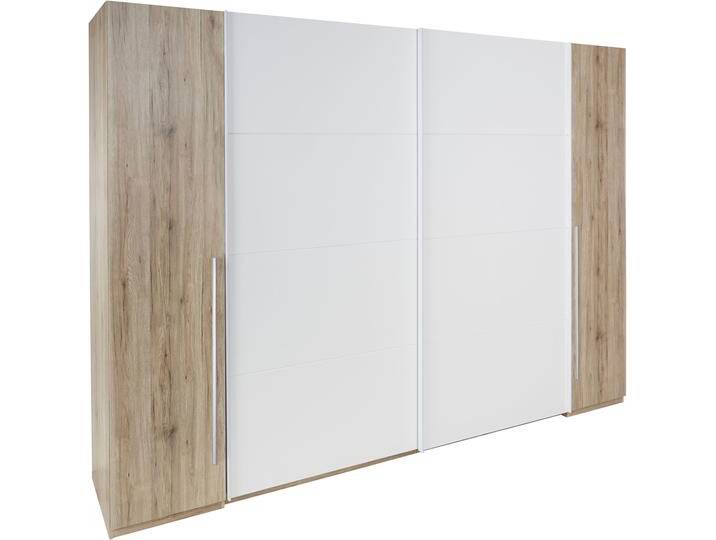Schwebetürenschrank SCHLAFKONTOR Match , weiß (eichefarben san remo, weiß), B:315cm H:225cm T:61cm, Schränke, mit Dreh- und Schwebetüren von BAUR