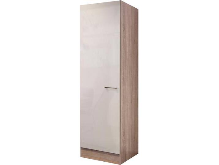 Seitenschrank FLEX-WELL Nepal , braun (kaschmir glanz, sonoma eiche), B:50cm H:200cm T:57,1cm, Holzwerkstoff, Schränke, (B x H x T) 50 x 200 x 57 cm, für viel Stauraum von BAUR