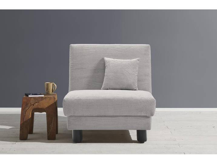Sessel ELL + ELL Enny , grau (hellgrau), B:85cm H:90cm T:100cm, 92% Polyester 8% Nylon, Sessel, Schlafsessel Einzelsessel von BAUR