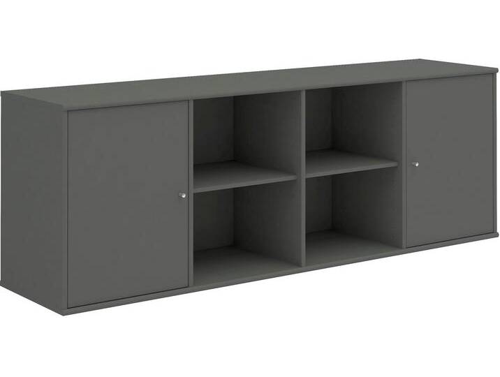Sideboard HAMMEL FURNITURE Mistral, Hochwertig Schrank, hängend/stehend montierbar , grau (graphit), B:177cm H:61cm T:42cm, Sideboards, mit zwei Türen, B: 177 cm, anpassungsbar Designmöbel von BAUR
