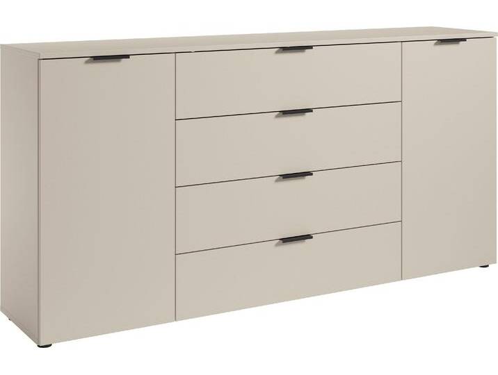 Sideboard HBZ Linz Kommode, BxHxT 180x90x40cm , beige (kaschmir), B:180cm H:90cm T:40cm, Holzwerkstoff, Sideboards, Breite 180cm,Lip-Griff, Melaminbeschichtung von BAUR