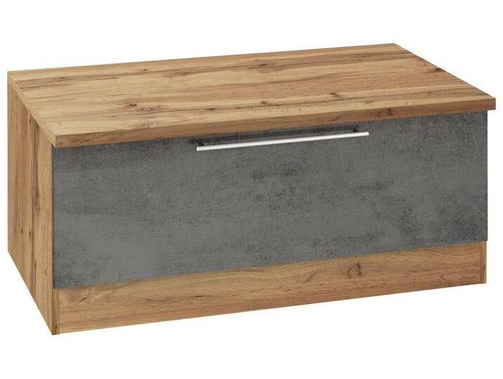 Sitzbank KOCHSTATION KS-Samos , grau (beton dunkel), B:100cm H:47cm T:60cm, Sitzbänke von BAUR