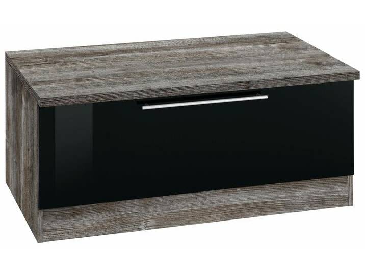 Sitzbank KOCHSTATION KS-Samos , schwarz (schwarz hochglanz, eiche vintage), B:100cm H:47cm T:60cm, Sitzbänke von BAUR