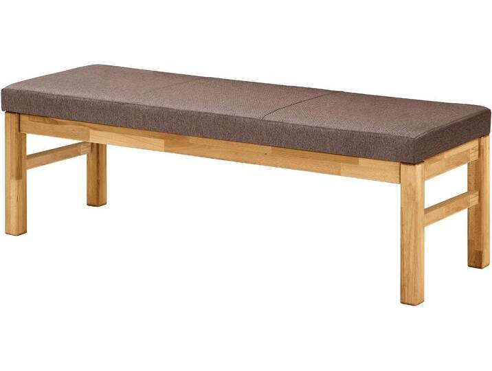 Sitzbank MASSIVLINE & MORE Lorenzo, Bankteil, Esszimmerbank, Küchenbank , braun (braun, braun), B:150cm H:50cm T:49cm, Massivholz, Polyester, Sitzbänke von BAUR
