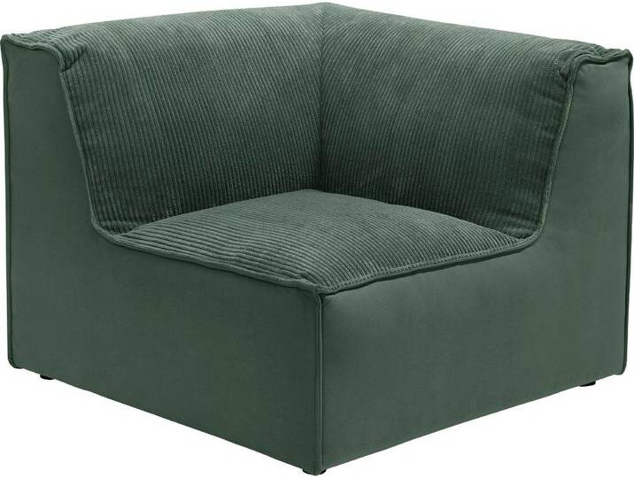 Sofa-Eckelement RAUM.ID Modulid , grün (flaschengrün), B:104cm H:82cm T:104cm, 100% Polyester, Polsterelemente, als Modul oder separat verwendbar, in Cord von BAUR