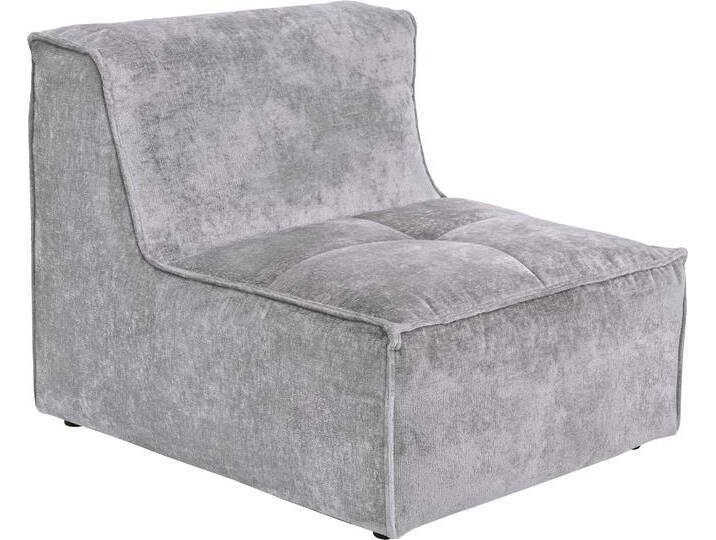 Sofa-Mittelelement RAUM.ID Monolid , grau (hellgrau), B:88cm H:82cm T:104cm, 100% Polyester, Polsterelemente, als Modul oder separat verwendbar, für individuelle Zusammenstellung von BAUR