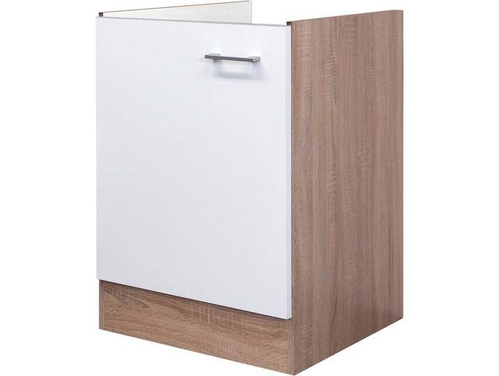 Spülenschrank FLEX-WELL Samoa , weiß (weiß, sonoma eiche), B:50cm H:82cm T:57cm, Spanplatte, Schränke, (B x H x T) 50 x 82 x 57 cm von BAUR