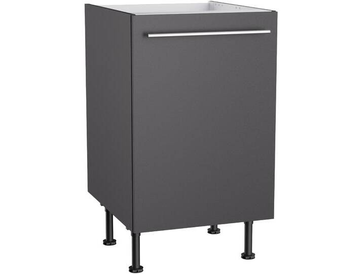 Spülenschrank KOCHSTATION KS-Bern2 , grau (anthrazit, anthrazit), B:50cm H:87cm T:58,4cm, Spanplatte, Schränke, Breite 50 cm, 1 Tür von BAUR