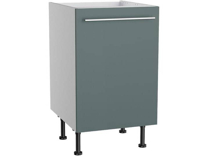 Spülenschrank KOCHSTATION KS-Bern2 , grün (steingrün, hellgrau), B:50cm H:87cm T:58,4cm, Spanplatte, Schränke, Breite 50 cm, 1 Tür von BAUR