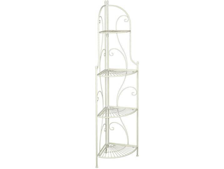 Standregal AMBIENTE HAUS Eckregal mit 4 Böden in Antikweiß , weiß, B:47cm H:157cm T:34cm, Regale Standregal AMBIENTE HAUS Eckregal mit 4 Böden in Antikweiß , weiß, B:47cm H:157cm T:34cm, Regale von BAUR