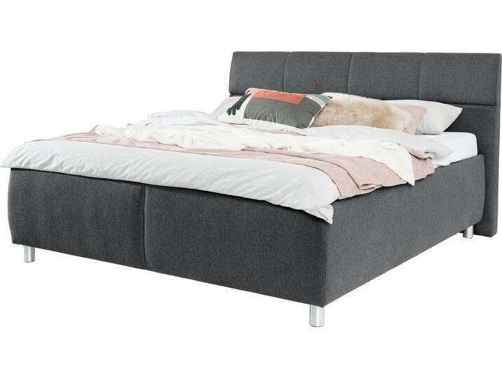 Stauraumbett ALINA Marike , grau (dunkelgrau gcp 129), B:199cm H:112cm L:218cm, Chenille GCP (100% Polyester), Betten, inklusive Lattenrost, wahlweise mit Matratze in verschiedenen Größen von BAUR