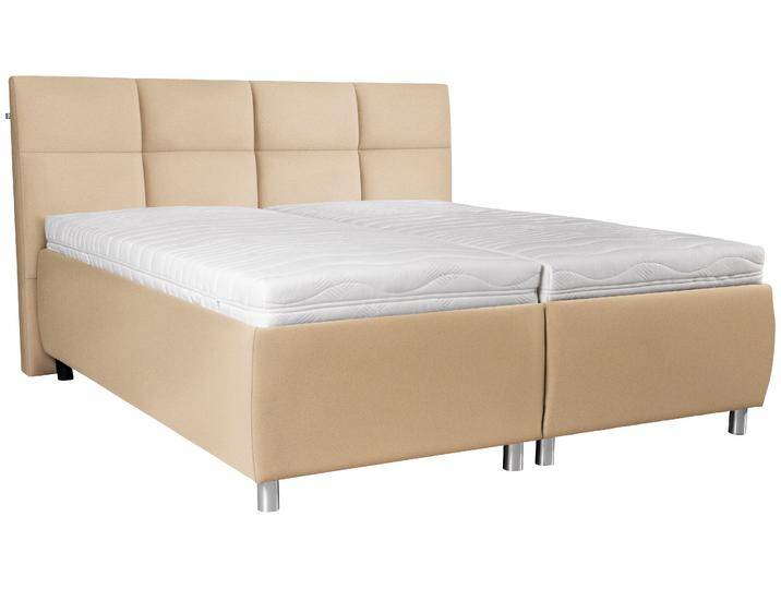Stauraumbett ALINA Nadina Comfort , beige (beige gdu 1), B:218cm H:116cm L:217cm, Microfaser GDU (100% Polyester), Betten, inkl. Stauraum und Lattenrost, in diversen Ausführungen von BAUR