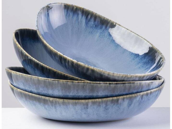 Suppenschale GIPFELSTÜCK Wilde Schlucht , blau, Ø:26,5cm, Steinzeug, Schüsseln, Suppenschüssel Dessertschale Porzellanschale, Scandi-Style, glänzende Reaktivglasur, jedes Stück ein Unikat Suppenschale GIPFELSTÜCK Wilde Schlucht , blau, Ø:26,5cm, Steinzeug, Schüsseln, Suppenschüssel Dessertschale Porzellanschale, Scandi-Style, glänzende Reaktivglasur, jedes Stück ein Unikat von BAUR