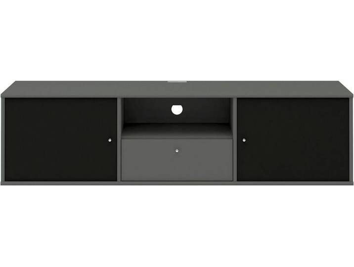 TV-Board HAMMEL FURNITURE Mistral Fernsehschrank, Medienmöbel, Hängend , grau (graphit), B:161,5cm H:42cm T:45cm, Sideboards, mit Türen mit Akustikstoff, Kabeldurchführung, Lowboard, B: 161,5 cm von BAUR