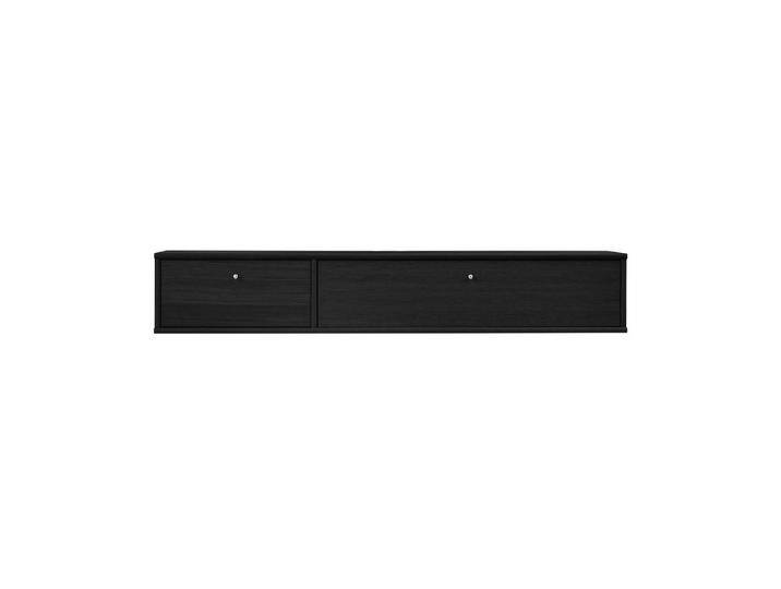 TV-Board HAMMEL FURNITURE Mistral Fernsehschrank, Medienmöbel, Hängend , schwarz (schwarz gebeizt), B:133cm H:22,4cm T:32,5cm, MDF, Massivholz, Spanplatte, Sideboards, Schublade und Klapptür, Lowboard, B: 133 cm von BAUR