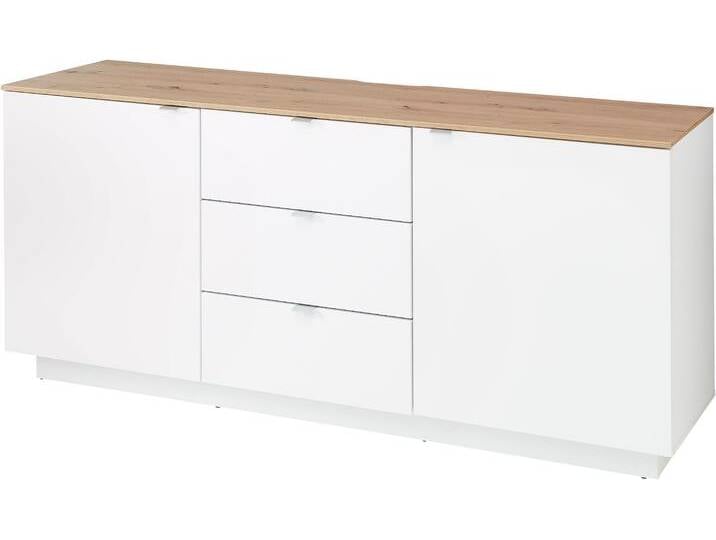 TV-Schrank INNOSTYLE Core, TV-Sideboard Stellmaß B/H/T 180x77x44 cm , weiß, B:180cm H:77cm T:44cm, FSC-zertifizierter Holzwerkstoff, Schränke, TV-Sideboard mit 2 Holztüren und 3 Schubkästen von BAUR