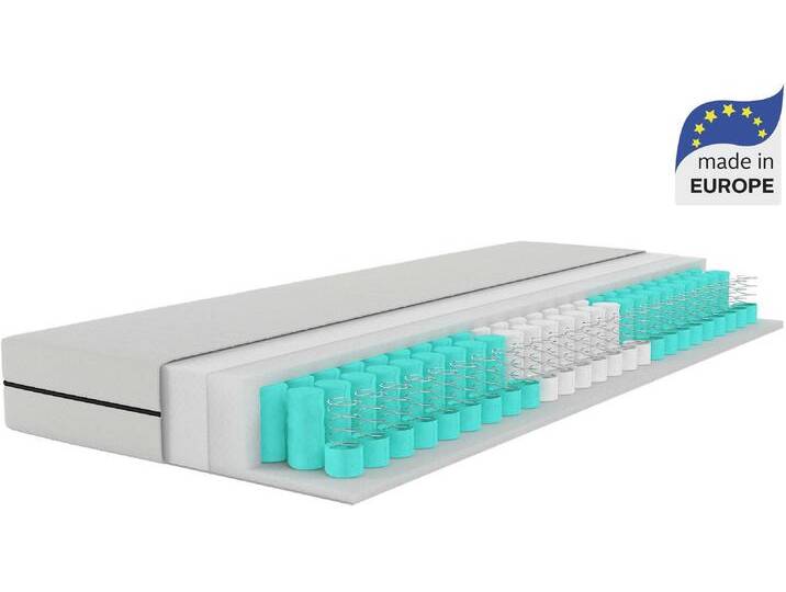 Taschenfederkernmatratze ÄLGDRÖM NEUHEIT: Tinden 19, 7 Zonen Matratze 90x200 cm, 140x200 cm & mehr , weiß, B:180cm H:19cm L:200cm, Bezug: 100% Polyester. Steppfüllung: 100% Polyester, Matratzen, Wendematratze H2/H3/H4, ergonomisch, 500 Federn (bei 100x200 cm) Taschenfederkernmatratze ÄLGDRÖM NEUHEIT: Tinden 19, 7 Zonen Matratze 90x200 cm, 140x200 cm & mehr , weiß, B:180cm H:19cm L:200cm, Bezug: 100% Polyester. Steppfüllung: 100% Polyester, Matratzen, Wendematratze H2/H3/H4, ergonomisch, 500 Federn (bei 100x200 cm) von BAUR