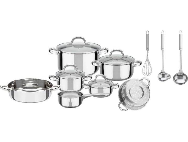 Topf-Set GSW Montreal , silber (silberfarben), Töpfe, Induktion von BAUR