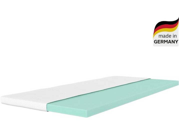 Topper ÄLGDRÖM Belize, Topper 90x200, 140x200, 180x200 cm, in 2 Härtegraden , weiß, B:80cm H:9cm L:200cm, Kaltschaum, Topper, Matratze, Boxspringbett, Allergiker geeignet (Hausstauballergiker) von BAUR