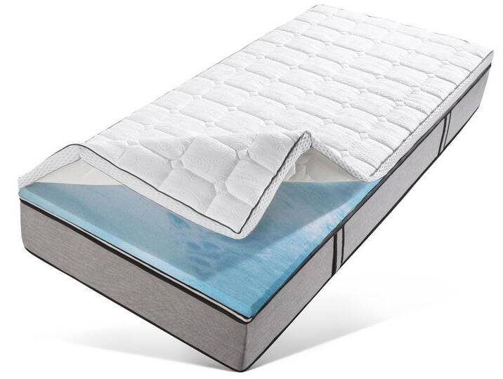 Topper RIBECO Aaron MAXI, Topper 90x200 cm,180x200 cm , weiß, B:140cm H:11cm L:200cm, Gelschaum, Topper, Matratze, Boxspringbett geeignet, ergonomisch von BAUR