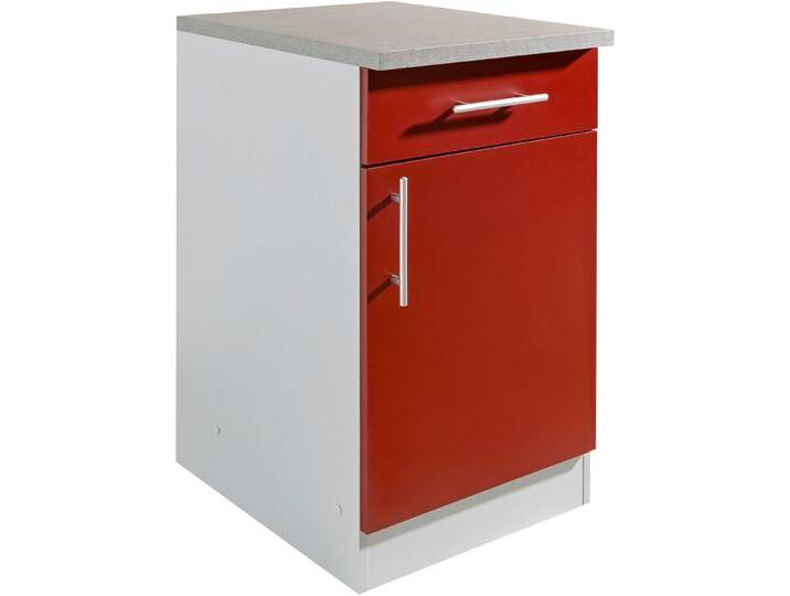 Unterschrank WIHO KÜCHEN Kiel , front und korpus: burgund, arbeitsplatte: canvas grau, B:40cm H:85cm T:50cm, Schränke, 40 cm breit, 50 cm tief Unterschrank WIHO KÜCHEN Kiel , front und korpus: burgund, arbeitsplatte: canvas grau, B:40cm H:85cm T:50cm, Schränke, 40 cm breit, 50 cm tief von BAUR