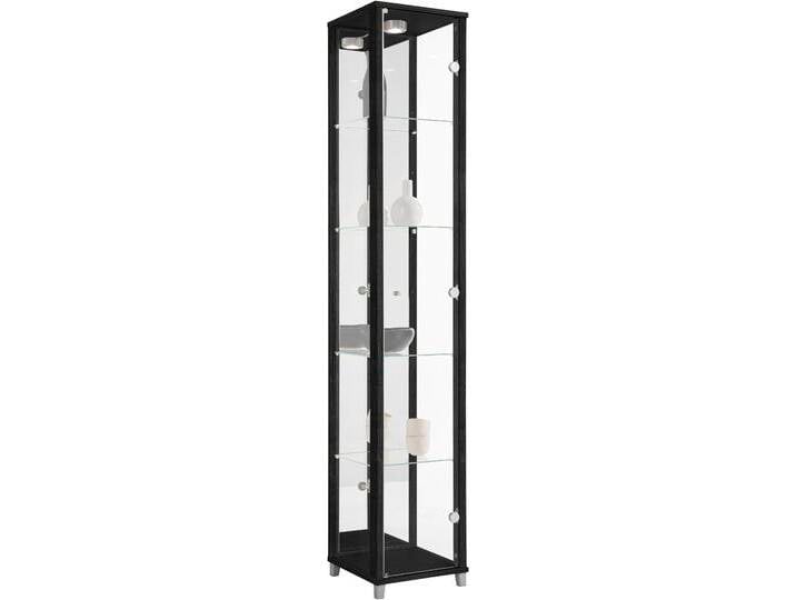 Vitrine FIF MÖBEL OPTIMA , schwarz, Sicherheitsglas ESG, Holzwerkstoff, Schränke, Standvitrine/Glasvitrine 1x Glastür,perfekt für Sammler,Sammlervitrine von BAUR