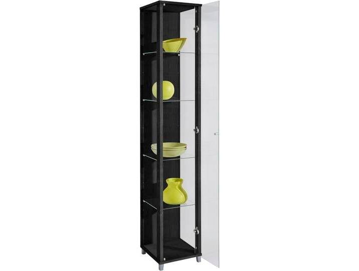 Vitrine FIF MÖBEL OPTIMA Höhe ca. 172 cm , schwarz, Sicherheitsglas ESG, Holzwerkstoff, Schränke, Standvitrine/Glasvitrine 1x Glastür,perfekt für Sammler,Sammlervitrine von BAUR