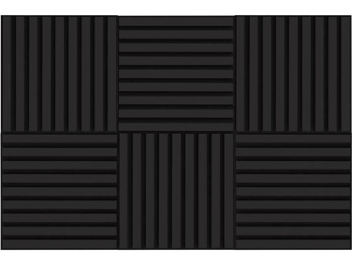 Wandboard BASIC BY BALCULINA Deko , schwarz (schwarz matt), B:40cm H:40cm T:2cm, MDF, Polyester, Regale, Im 6er-Set, B/T je 40x40 cm, verschönert Räume und Wände von BAUR