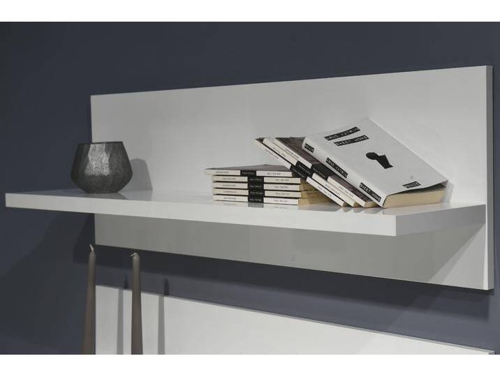 Wandboard PLACES OF STYLE, weiß (weiß hochglanz), B:119,7cm H:29,7cm T:21,2cm, Spanplatte, Regale von BAUR