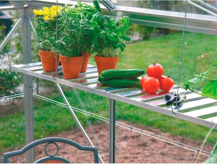 Wandregal VITAVIA, silber (silberfarben), B:120cm T:31cm, Aluminium, Regale, Alu, BxT: 120x31 cm von BAUR