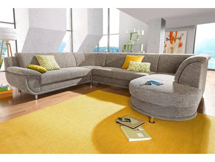 Wohnlandschaft TRENDMANUFAKTUR Rondo, U-Form , beige (sand, beige), B:320cm H:85cm T:94cm, Softlux-Kunstleder;Primabelle-Microfaser;NaturLeder (handschuhweiches Rindsleder in Sitz und Rücken mit SOFTLUX-Kunstleder als Korpus-Bezug);Struktur (23% Polyacryl, 77% Polyester), Sofas, inkl.Federkern, wahlweise mit Bettfunktion von BAUR