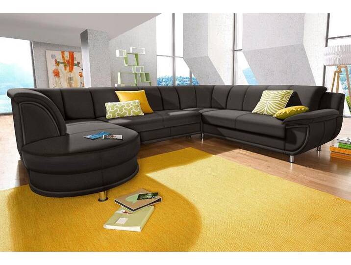 Wohnlandschaft TRENDMANUFAKTUR Rondo, U-Form , braun, B:320cm H:85cm T:94cm, Softlux-Kunstleder;Primabelle-Microfaser;NaturLeder (handschuhweiches Rindsleder in Sitz und Rücken mit SOFTLUX-Kunstleder als Korpus-Bezug);Struktur (23% Polyacryl, 77% Polyester), Sofas, inkl.Federkern, wahlweise mit Bettfunktion von BAUR