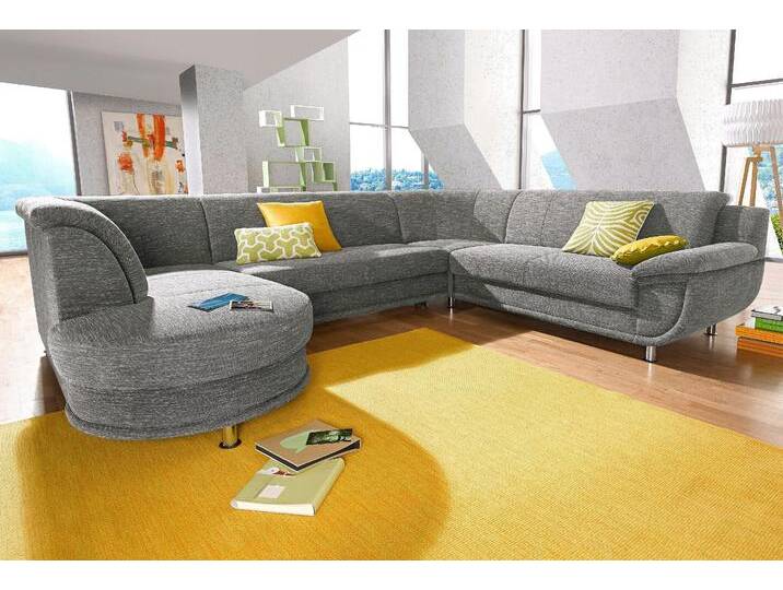 Wohnlandschaft TRENDMANUFAKTUR Rondo, U-Form , braun (cappuccino), B:320cm H:85cm T:94cm, Softlux-Kunstleder;Primabelle-Microfaser;NaturLeder (handschuhweiches Rindsleder in Sitz und Rücken mit SOFTLUX-Kunstleder als Korpus-Bezug);Struktur (23% Polyacryl, 77% Polyester), Sofas, inkl.Federkern, wahlweise mit Bettfunktion von BAUR