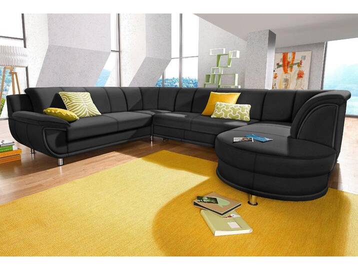 Wohnlandschaft TRENDMANUFAKTUR Rondo, U-Form , schwarz, B:320cm H:85cm T:94cm, Softlux-Kunstleder;Primabelle-Microfaser;NaturLeder (handschuhweiches Rindsleder in Sitz und Rücken mit SOFTLUX-Kunstleder als Korpus-Bezug);Struktur (23% Polyacryl, 77% Polyester), Sofas, inkl.Federkern, wahlweise mit Bettfunktion Wohnlandschaft TRENDMANUFAKTUR Rondo, U-Form , schwarz, B:320cm H:85cm T:94cm, Softlux-Kunstleder;Primabelle-Microfaser;NaturLeder (handschuhweiches Rindsleder in Sitz und Rücken mit SOFTLUX-Kunstleder als Korpus-Bezug);Struktur (23% Polyacryl, 77% Polyester), Sofas, inkl.Federkern, wahlweise mit Bettfunktion von BAUR