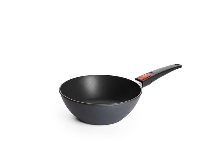 Wok WOLL Diamond Lite Wok , grau (anthrazit), H:9cm Ø:24cm, Pfannen, abnehmbarer Griff, Induktion von BAUR