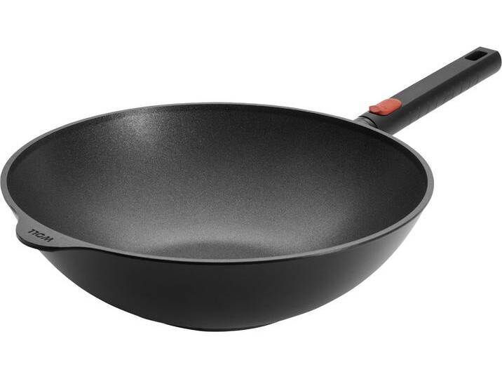 Wok WOLL MADE IN GERMANY Eco Logic QXR , schwarz, H:10cm Ø:32cm, Pfannen von BAUR