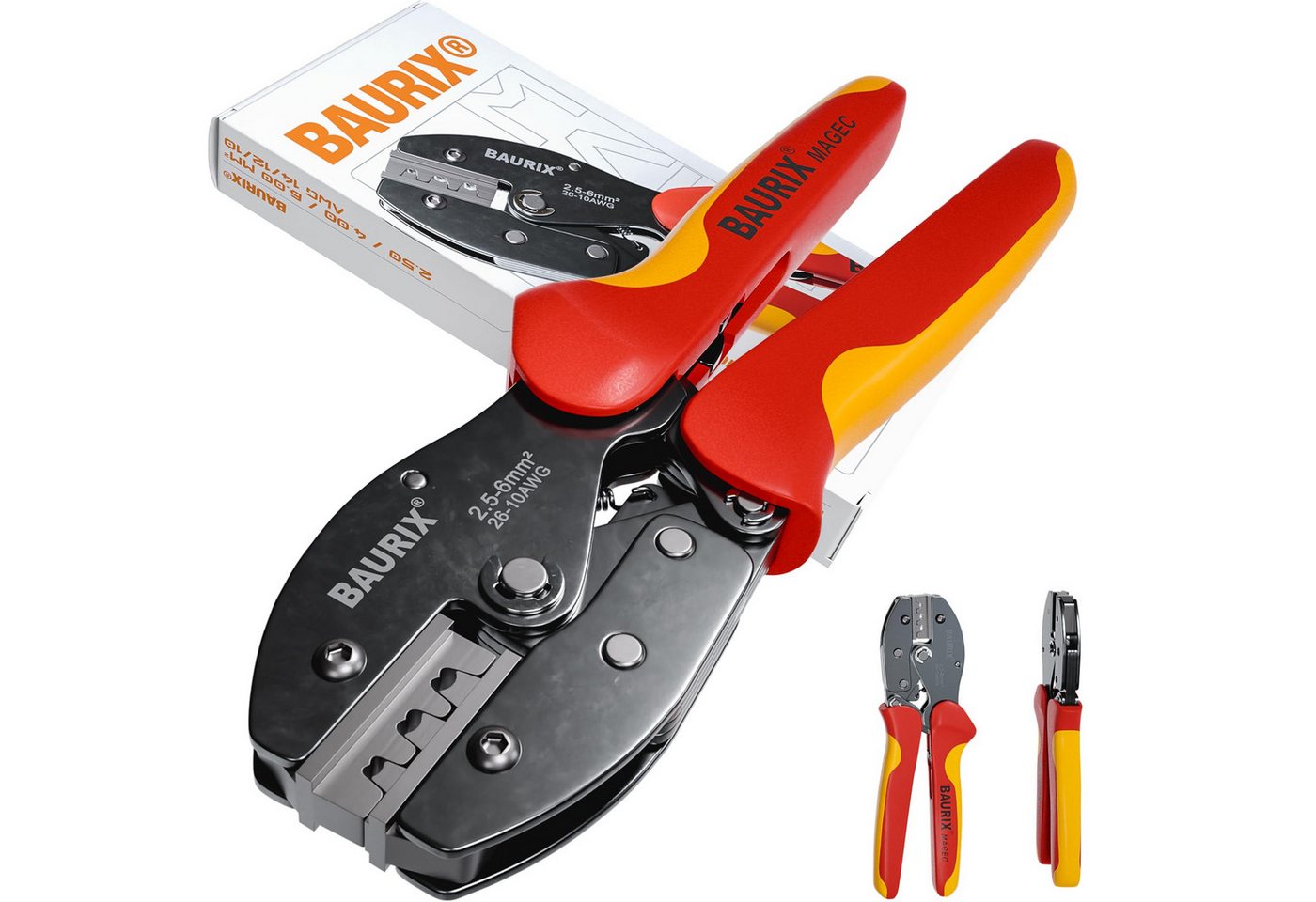BAURIX Crimpzange 2,5-6mm² I Solar Crimpzange für MC4 PV Kabel, Solarstecker MC4, Solar Kabel, PV Solar Stecker, Y Stecker, MC4 Werkzeug, Crimpzangen, MC4 Zange BAURIX Crimpzange 2,5-6mm² I Solar Crimpzange für MC4 PV Kabel, Solarstecker MC4, Solar Kabel, PV Solar Stecker, Y Stecker, MC4 Werkzeug, Crimpzangen, MC4 Zange von BAURIX