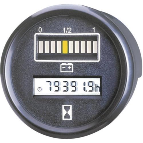 Bauser Controller von Zeit und Batterie 830 1 24 V 0 – 99999.9 H Abm. Bauform Ø 52 mm von BAUSER