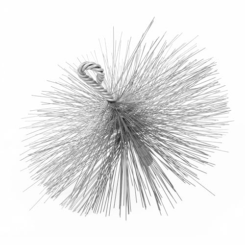 BAUSTER® Schornsteinbesen aus Federstahldraht Flexibel Kaminbesen Rußbesen Kaminbürste Kaminreiniger Gemauerte Schornstein Kamin Verschiedene Größen Holzofen Zubehör und Kohleherde (150 mm) von BAUSTER
