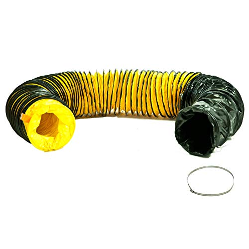 10m Warmluftschlauch - Gebläseschlauch - Lufttransportschlauch - Belüftungsschlauch zum Anschluss an mobile Ölheizer, Dieselheizer von BAUTEC TOOLS EQUIPMENT CONSTRUCTION