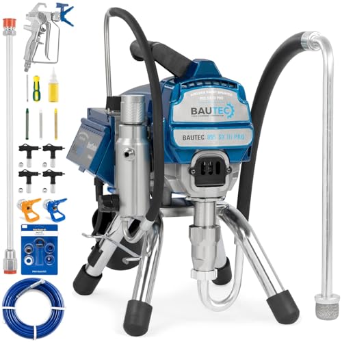 BAUTEC Airless Farbsprühgerät 895 SX III PRO mit elektrischer Kolbenpumpe » Förderleistung bis 2,7 l/min » 2.400 Watt » Farbsprühsystem »Farbspritzgerät » von BAUTEC TOOLS EQUIPMENT CONSTRUCTION