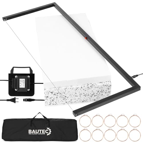 BAUTEC Styrobow Handschneidebügel 200W (1.330mm / 520mm) inkl.10 Schneidedrähte, Softbag » Styroporschneider, Heißdrahtschneider von BAUTEC TOOLS EQUIPMENT CONSTRUCTION