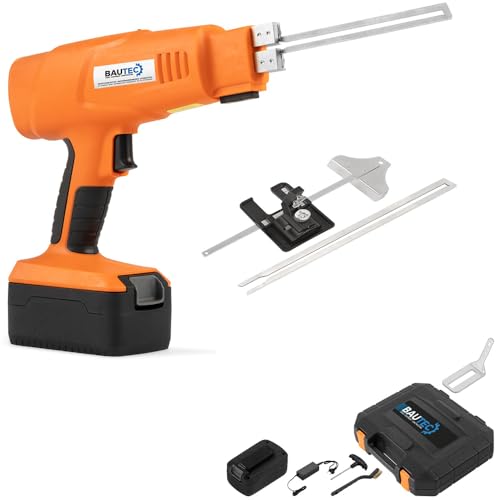 BAUTEC Styroporschneider AKKU-STYROCUTTER 200W » Set 3 inkl. Zubehör » 2 Akkus » Hartschaumschneider » Handgerät von BAUTEC TOOLS EQUIPMENT CONSTRUCTION