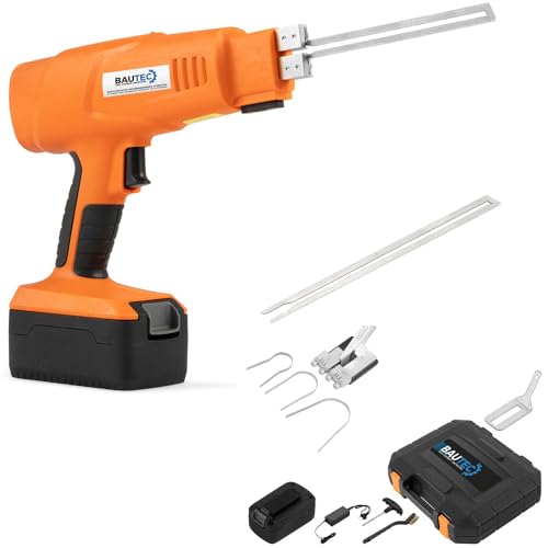BAUTEC Styroporschneider AKKU-STYROCUTTER 200W » Set 5 inkl. Zubehör » 2 Akkus » Hartschaumschneider » Handgerät von BAUTEC TOOLS EQUIPMENT CONSTRUCTION