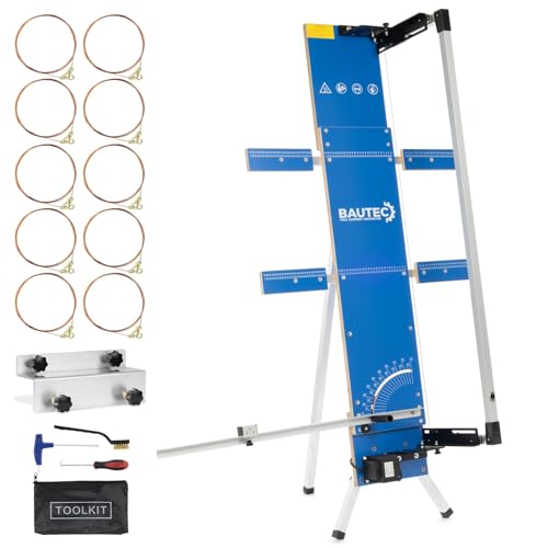 BAUTEC Styroporschneider GAZELLE Modell 5 » 200 Watt / 1.300mm » Starter-Set inkl. 10 Schneidedrähte, Gerüsthalterung » Heißdrahtschneider von BAUTEC TOOLS EQUIPMENT CONSTRUCTION