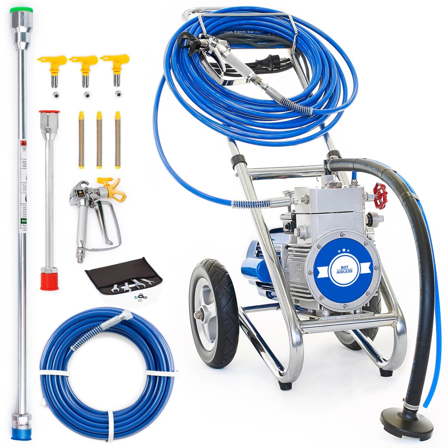 BAUTEC Airless Farbsprühgerät mit Membranpumpe bis 4 l/min 1.500 W 2HP Farbsprühsystem im Starter-Set BAUTEC Airless Farbsprühgerät mit Membranpumpe bis 4 l/min 1.500 W 2HP Farbsprühsystem im Starter-Set von BAUTEC
