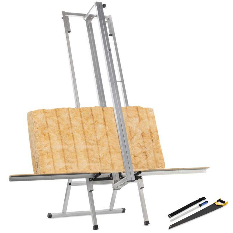 BAUTEC Dämmstoffschneider Iso-Basic 600 mit Standfuß und 2-seitiger Auflage für Glas- Stein- und Mineralwolle von BAUTEC