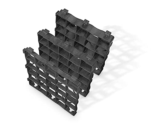 BAUZAUNWELT Rasengitter aus recyceltem Kunststoff ECO GRID X5 - Abmessung: ca. 330 x 330 mm - 1 Stück - Nutzhöhe: 48 mm - Belastbarkeit unbefüllt: 175 t/m² BAUZAUNWELT Rasengitter aus recyceltem Kunststoff ECO GRID X5 - Abmessung: ca. 330 x 330 mm - 1 Stück - Nutzhöhe: 48 mm - Belastbarkeit unbefüllt: 175 t/m² von Bauzaunwelt