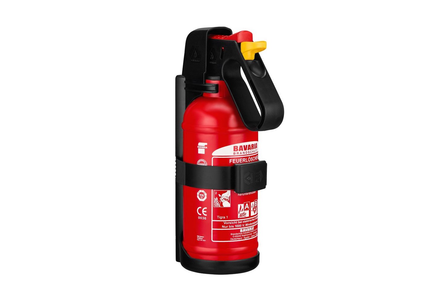 BAVARIA Brandschutz Pulver-Feuerlöscher Tigra 1, Pulver, Aufladelöscher von BAVARIA Brandschutz